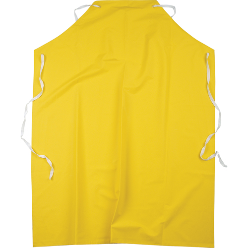 Flame Resistant Aprons, Polyester/PVC, 48" L x 36" W, Yellow Moffatt Supply & Specialties
