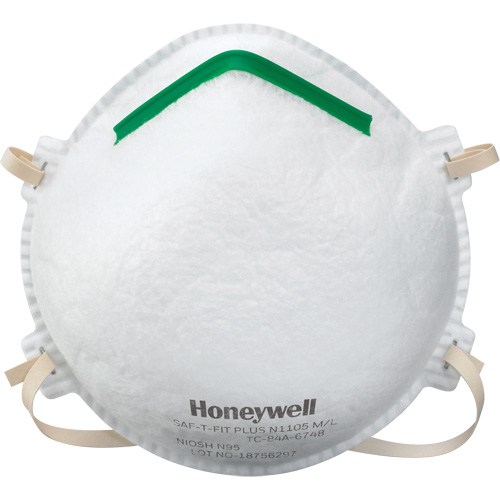 Respirateurs contre les particules Saf-T-Fit Plus N1105, N95, Certifi&eacute; NIOSH, T-Grand Moffatt Supply & Specialties