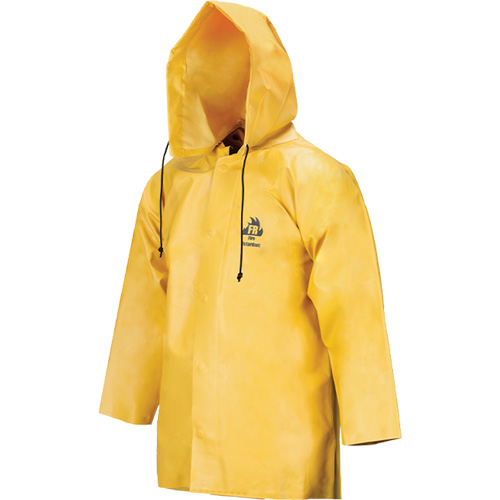 Neo-Slick Chemical & Acid Resistant Rain Jacket, 4X-Large, Yellow, Neoprene Moffatt Supply & Specialties