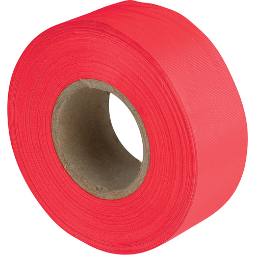 Flagging Tape, 1.1875" W x 150' L, Fluorescent Red Moffatt Supply & Specialties