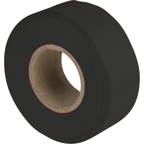 Flagging Tape, 1.2" W x 300' L, Black Moffatt Supply & Specialties