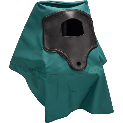 Cagoule &agrave; longueur de taille pour respirateur &agrave; adduction d'air Abrasi-Blast, Moyen, Coiffe souple, Bavette Simple Moffatt Supply & Specialties