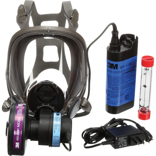 Powerflow Face-Mounted Powered Air Purifying Respirators (PAPR), Facepiece Respirator, NiCd Battery Moffatt Supply & Specialties