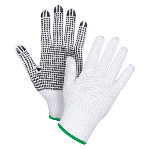 Dotted String Knit Gloves, Poly/Cotton, Single Sided, 7 Gauge, Medium Moffatt Supply & Specialties