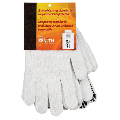 Dotted String Knit Gloves, Poly/Cotton, Single Sided, 7 Gauge, Medium Moffatt Supply & Specialties