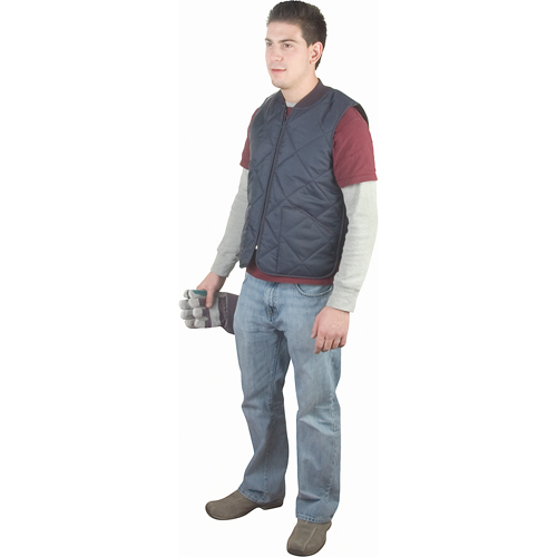 Light-Duty Insulated Cooler Jackets, Vests & Coats, Men's, Small, Navy Blue Moffatt Supply & Specialties
