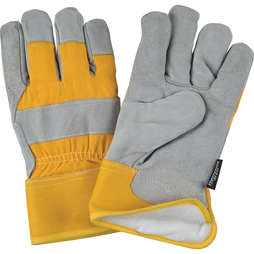 Superior Warmth Winter-Lined Fitters Gloves, Medium, Split Cowhide Palm, Thinsulate Inner Lining Moffatt Supply & Specialties