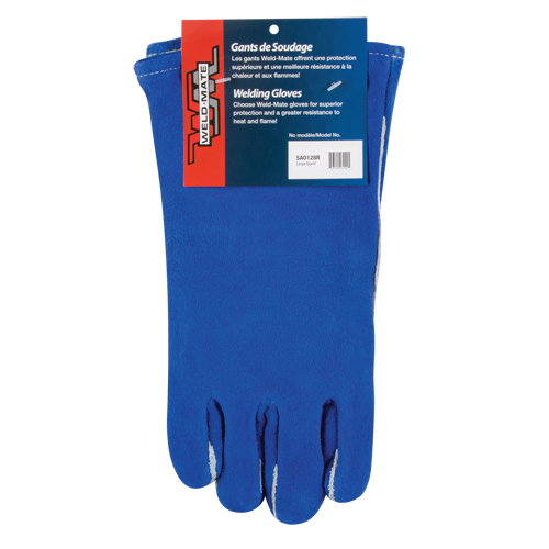 Gants de soudage &agrave; pouce & paume doubles, Cuir de vache refendu, Taille Grand Moffatt Supply & Specialties