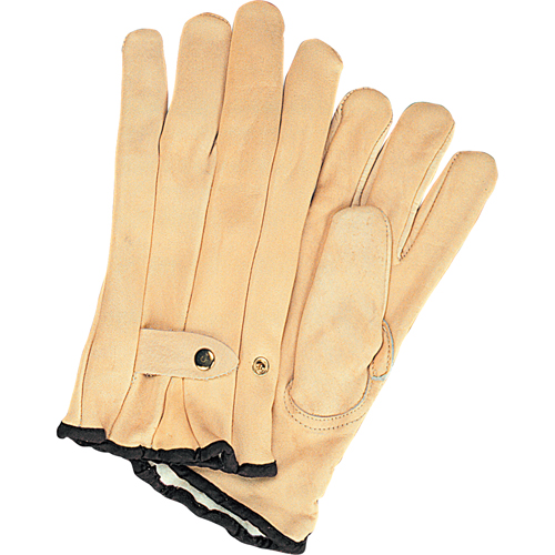 Gants de cordeur doubl&eacute;s pour l'hiver, T-Grand, Paume Cuir fleur de vache, Doubleure Molleton Moffatt Supply & Specialties