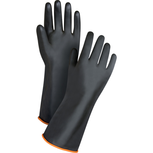 Gants de poids lourd pour la manipulation de produits chimiques, Taille Grand/9, 14" lo, Latex de caoutchouc, 30 mils Moffatt Supply & Specialties