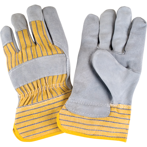 Gants d'ajusteur rugueux de premi&egrave;re qualit&eacute;, Grand, Paume en Cuir de vache refendu, Doublure en Coton Moffatt Supply & Specialties