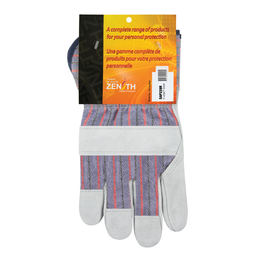 Rugged Fitters Gloves, X-Large, Split Cowhide Palm, Cotton Inner Lining Moffatt Supply & Specialties