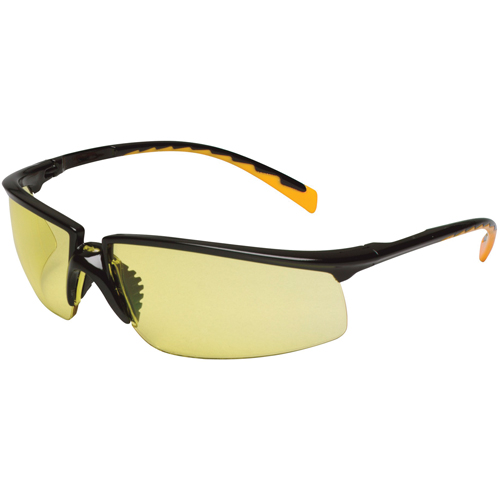 Lunettes de s&eacute;curit&eacute; Privo, Lentille Ambr&eacute;e, Antibu&eacute;e, R&eacute;pond ou surpasse la norme CSA Z94.3 Moffatt Supply & Specialties