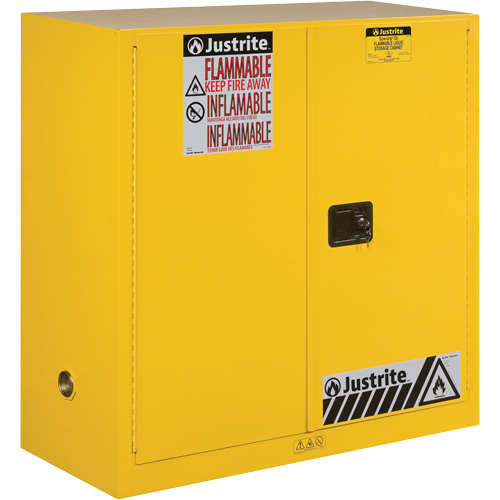 Armoires Sure-Grip EX pour produits inflammables, 30 gal., 1 Porte(s), 43" La x 44" h x 18" p Moffatt Supply & Specialties
