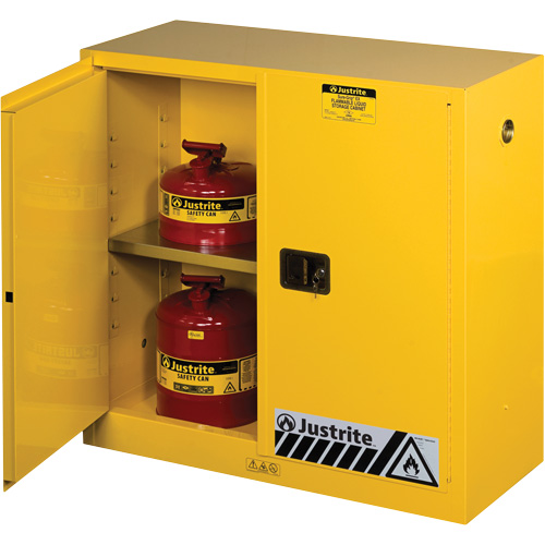 Armoires Sure-Grip EX pour produits inflammables, 30 gal., 2 Porte(s), 43" La x 44" h x 18" p Moffatt Supply & Specialties