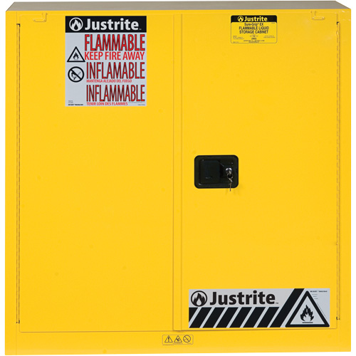 Sure-Grip&reg; Ex Flammable Storage Cabinets, 30 gal., 2 Door, 43" W x 44" H x 18" D Moffatt Supply & Specialties
