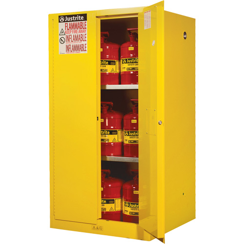 Armoires Sure-Grip EX pour produits inflammables, 60 gal., 2 Porte(s), 34" La x 65" h x 34" p Moffatt Supply & Specialties