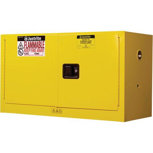 Sure-Grip&reg; EX Piggyback Flammable Safety Cabinet, 17 gal., 2 Door, 43" W x 24" H x 18" D Moffatt Supply & Specialties