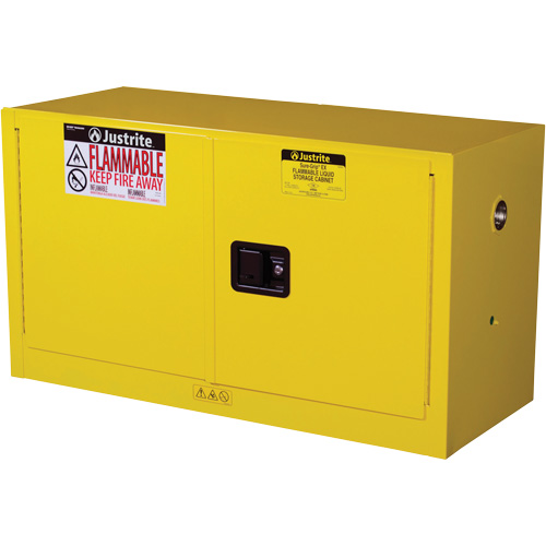 Sure-Grip&reg; EX Piggyback Flammable Safety Cabinet, 17 gal., 2 Door, 43" W x 24" H x 18" D Moffatt Supply & Specialties