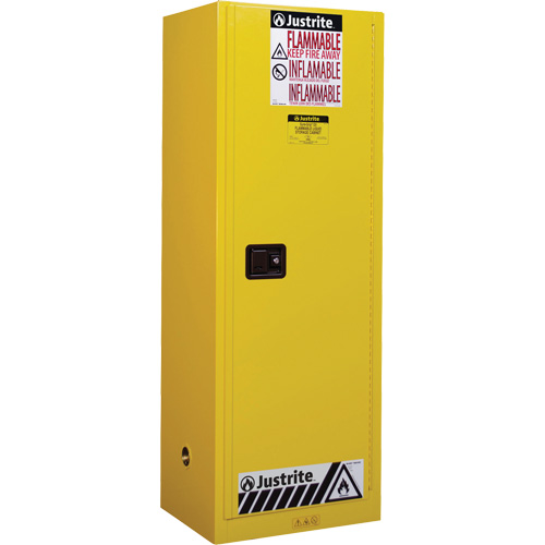 Armoire de s&eacute;curit&eacute; pour produits inflammables EX Slimline Sure-Grip , 22 gal., 1 Porte(s), 23,25" La x 65" h x 18" p Moffatt Supply & Specialties