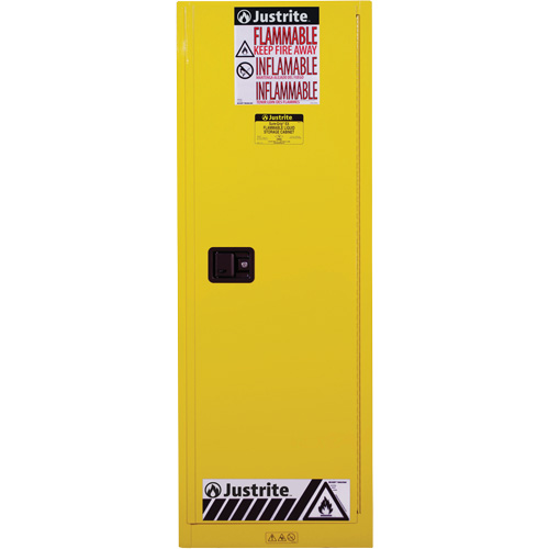 Armoire de s&eacute;curit&eacute; pour produits inflammables EX Slimline Sure-Grip , 22 gal., 1 Porte(s), 23,25" La x 65" h x 18" p Moffatt Supply & Specialties