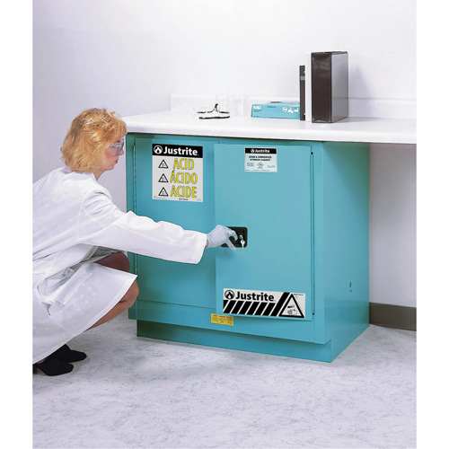 Sure-Grip&reg; Ex Acid/Corrosive Storage Cabinets, 22 gal., 35" x 35" x 22" Moffatt Supply & Specialties