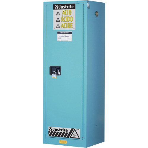 ChemCor&reg; Lined Acid/Corrosive Storage Cabinets, 22 gal., 23.25" x 65" x 18" Moffatt Supply & Specialties