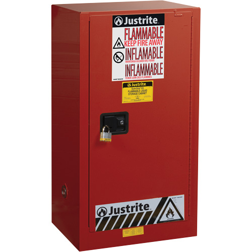 Armoire de s&eacute;curit&eacute; pour la peinture et les encres combustibles EX Sure-Grip, 20 gal., 2 tablettes Moffatt Supply & Specialties