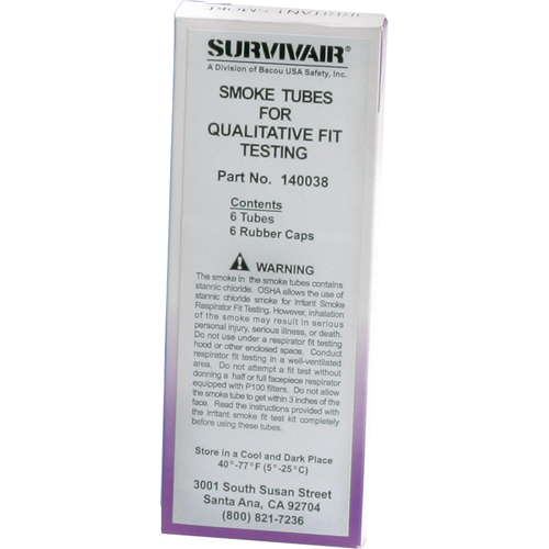 Fit Test Kits - Replacement Tubes, Qualitative, Smoke Testing Solution Moffatt Supply & Specialties