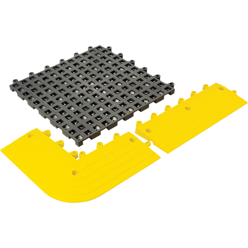 ErgoDeck&reg; General Purpose No. 564 Matting, PVC, 1-1/2' W x 1-1/2' L, 7/8" Thick, Charcoal Moffatt Supply & Specialties