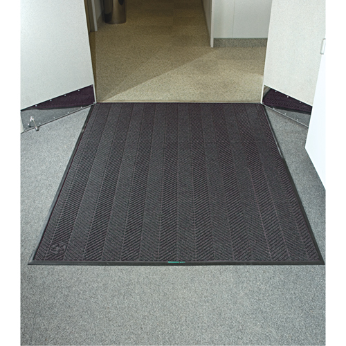 Waterhog&reg; Eco Elite Matting, Wiper/Scraper, 3' x 5' x 3/8", Grey Ash Moffatt Supply & Specialties