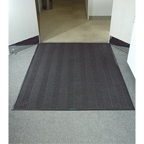 Waterhog&reg; Eco Elite Matting, Wiper/Scraper, 4' x 20' x 3/8", Grey Ash Moffatt Supply & Specialties