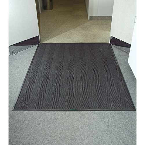 Waterhog&reg; Eco Elite Matting, Wiper/Scraper, 6' x 8' x 3/8", Grey Ash Moffatt Supply & Specialties