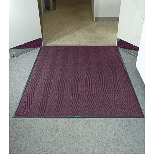 Tapis Waterhog Eco Elite, Essuie-pieds/grattoir, 6' x 6' x 3/8", Marron Moffatt Supply & Specialties