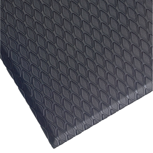 Cushion Max Mats, Diamond, 3' x 12' x 5/8", Charcoal, Nitrile/PVC Moffatt Supply & Specialties