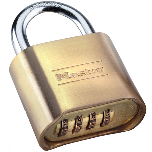 Cadenas &agrave; combinaison, Argent, Rev&ecirc;tement en laiton, Largeur de 2" Moffatt Supply & Specialties