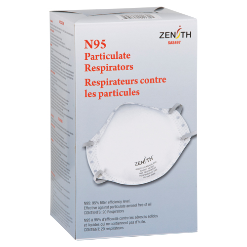 Respirateur contre les particules, N95, Certifi&eacute; NIOSH, Moyen/grand Moffatt Supply & Specialties