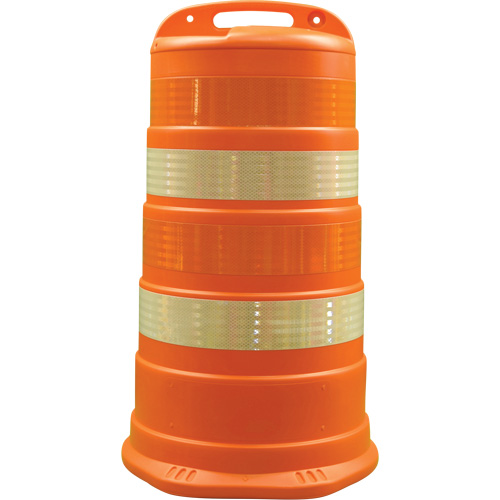 Trailboss Channelizer Drums, 41.27" High, Orange Moffatt Supply & Specialties