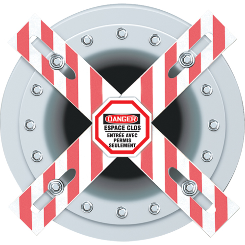 Danger Man-Way Cross Barrier Moffatt Supply & Specialties