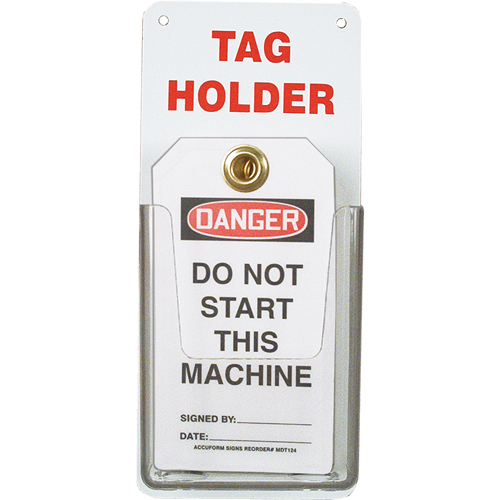 Tag Holder Moffatt Supply & Specialties