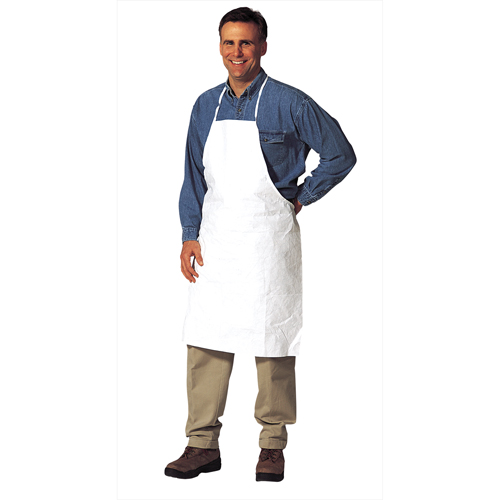 Apron, Tyvek&reg; 400, White, 28" W x 36" L Moffatt Supply & Specialties