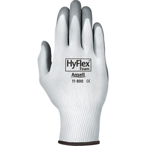 Gants Hyflex 11-800, 10/T-Grand, R&ecirc;vetement Mousse de nitrile, Calibre 15, Enveloppe en Nylon Moffatt Supply & Specialties