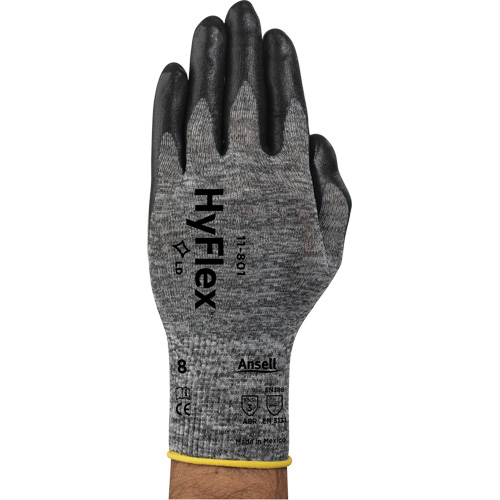 Gants Hyflex 11-801, 7/Petit, R&ecirc;vetement Mousse de nitrile, Calibre 15, Enveloppe en Nylon Moffatt Supply & Specialties