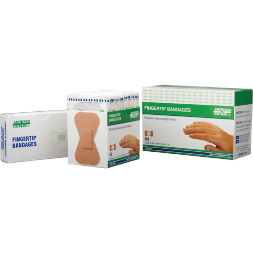 Bandages, Bout de doigt, 3", Tissu, St&eacute;rile Moffatt Supply & Specialties