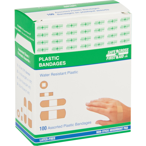 Bandages, Assorted, Plastic, Sterile Moffatt Supply & Specialties