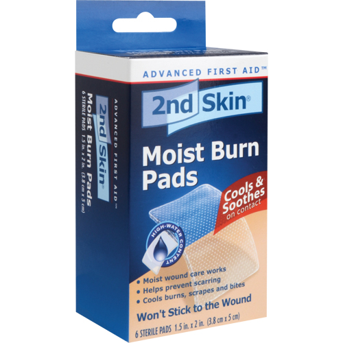 2nd Skin&reg; Moist Burn Pads, 1-1/2" x 2", Class 2 Moffatt Supply & Specialties