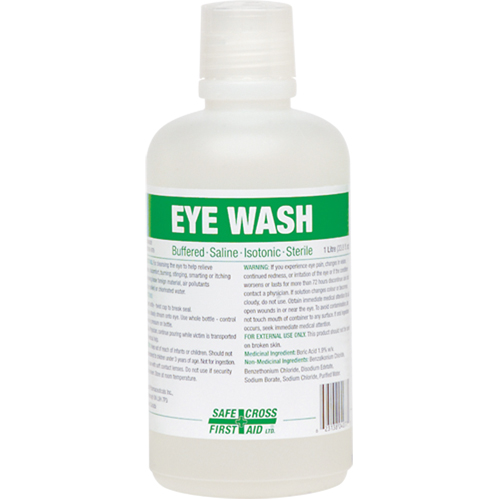 Eyewash Solution, Full Bottle, 1000 ml Moffatt Supply & Specialties