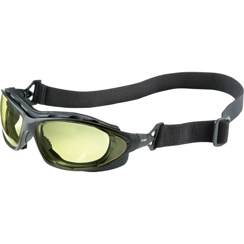 Uvex HydroShield&reg; Seismic&reg; Safety Goggles, Amber Lens, Anti-Fog/Anti-Scratch, Closed Vent Moffatt Supply & Specialties
