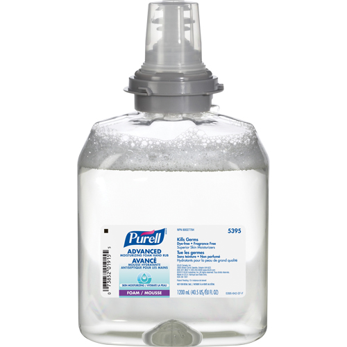 D&eacute;sinfectant pour les mains avanc&eacute; en mousse hydratante TFX, 1200 ml, Cartouche de recharge, 70 % alcool Moffatt Supply & Specialties