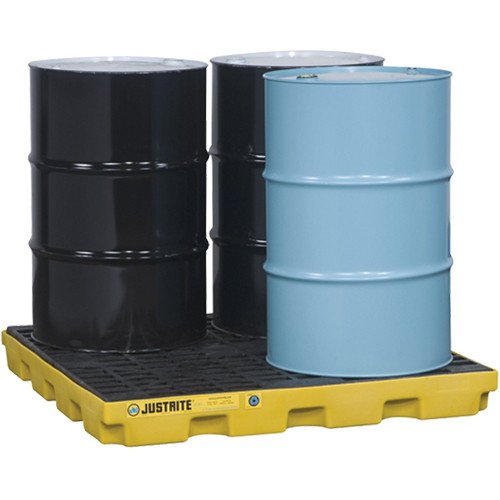 EcoPolyBlend Accumulation Centers, 49 US gal. Spill Capacity, 49" x 49" x 5.5" Moffatt Supply & Specialties